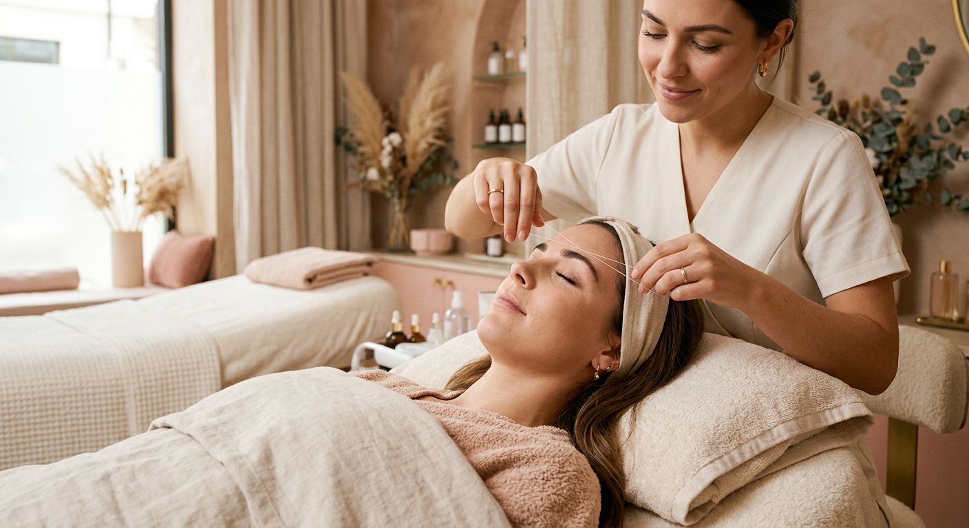 Eyebrow threading